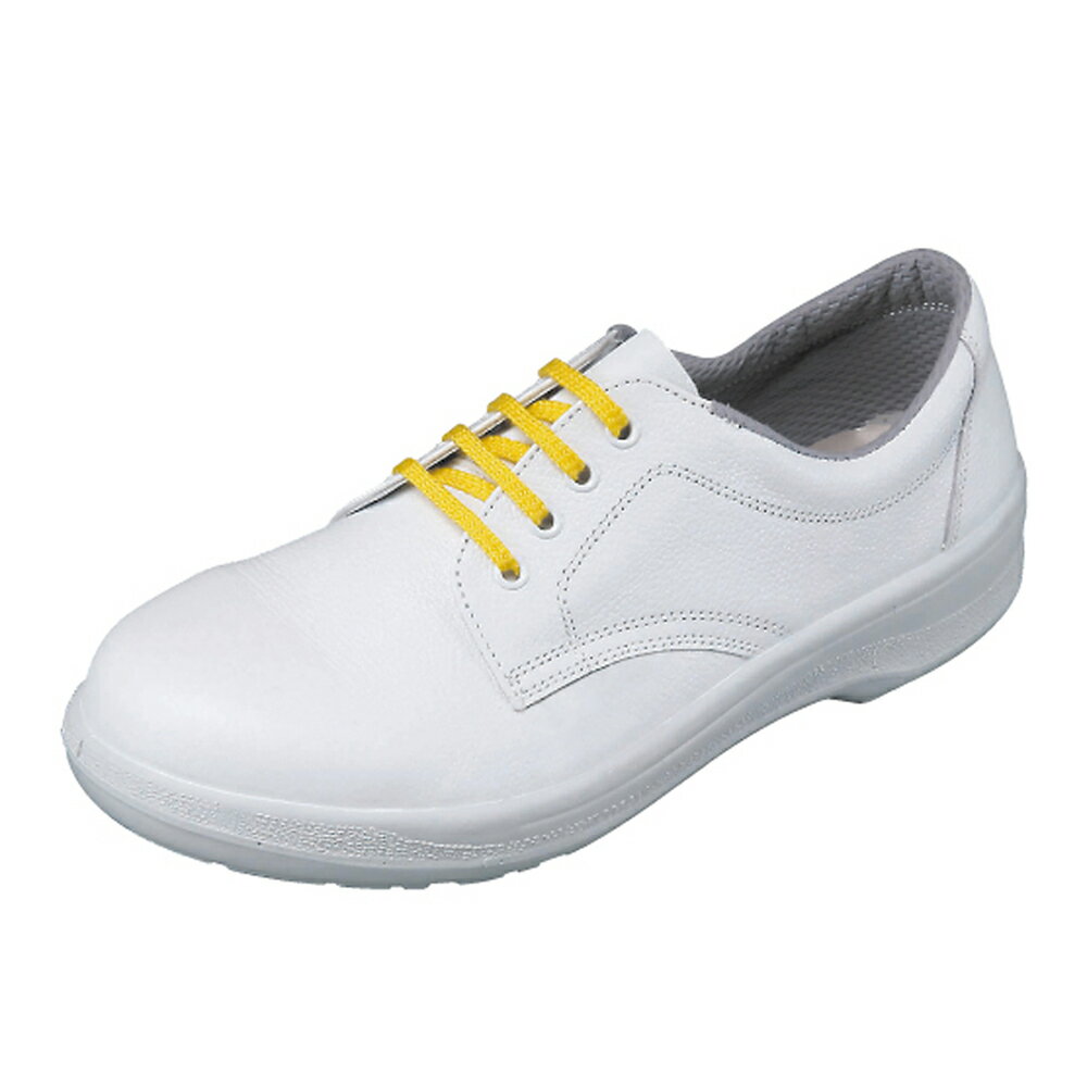 Rakuten - 【7511白】静電靴人体に帯電した静電気を、靴底を通して常に接地面にアースすることで除電する安全靴！甲被に牛革を使用した耐久性に優れたタイプ！