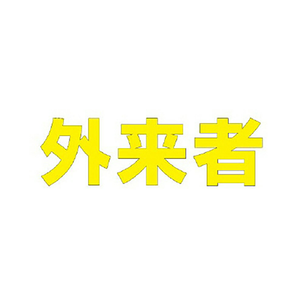 ユニット(UNIT)【835-029Y】文字　外来者　300　×　300黄