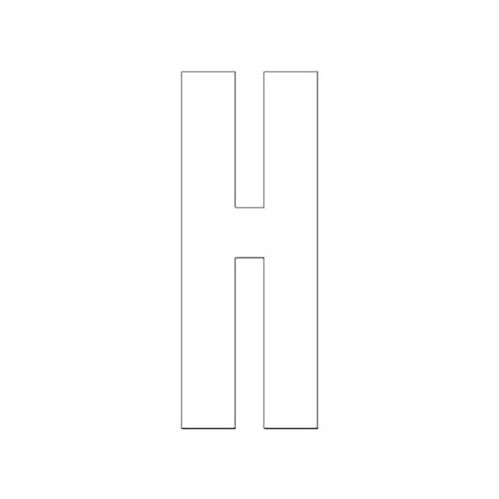 乐天商城 - ユニット(UNIT)【835-072W】アルファベットH　120×60白