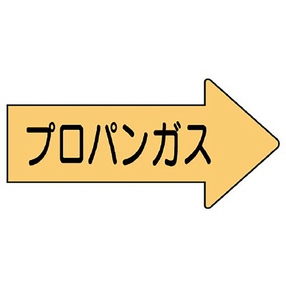 ユニット(UNIT)【AS-43-2S】配管ステッカー右方向表示プロパンガス・小 1