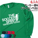 ドライロンT 長袖Tシャツ ロンT サッカー クラブ 部活 サークル チーム ユニフォーム トレーニングウェア 練習着 応援着 移動着 ドライ 速乾 吸収 薄手 メッシュ UVカット ポリエステル100% 引退 卒部 入学 プレゼント 名入れ チーム名 CUTDLTB-S6