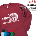 ドライロンT 長袖Tシャツ ロンT 卓球 クラブ 部活 サークル チーム ユニフォーム トレーニングウェア 練習着 応援着 移動着 ドライ 速乾 吸収 薄手 メッシュ UVカット ポリエステル100% 引退 卒部 入学 プレゼント 名入れ チーム名 CUTDLTB-TT5