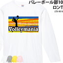 【衝撃の50%OFF以上!】ロンT バレーボール バレー バレーマニア 長袖 長袖Tシャツ トレーニングウェア 練習着 部活着 クラブ 部活 サークル チーム ...