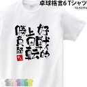 【500円off最大クーポン!マラソン限定】卓球 練習着 Tシャツ 漢字 半袖 落款 名入れ 格言 好戦的 上回転 勝負師 クラブ 部活 会社 移動着 応援着 ユニフォーム チーム ギフト プレゼント お揃…