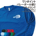 ドライロンT バレーボール Tシャツ 長袖 背番号 ワンポイント 長袖Tシャツ ロンT tシャツ クラブ 部活 サークル チーム 練習着 トレーニングウェア 入...