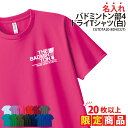 【20枚以上購入限定価格】ドライTシャツ バドミントン Tシャツ 半袖 背番号 クラブ 部活 サークル チーム 練習着 トレーニングウェア 入学 卒業 入部 卒...