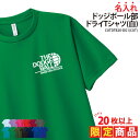 【20枚以上購入限定価格】ドライTシャツ ドッジボール Tシャツ 半袖 背番号 クラブ 部活 サークル チーム 練習着 トレーニングウェア 入学 卒業 入部 卒...