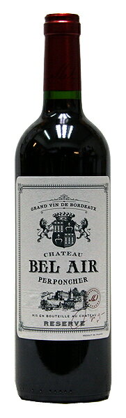 シャトー・ベレール・ペルポンシェール[2012](赤ワイン)750ml ボルドー CHATEAU BEL AIR PERPONCHER RESERVE