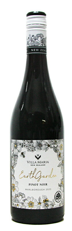 ボディ ライト フル 味わい 辛口 甘口 タイプ 果実味 渋味 VILLA MARIA Earth Garden Pinot Noir 生産国 　ニュージーランド 容量 　750ml 生産地 　マールボロ ヴィンテージ 　2020年 種類 　スティルワイン アルコール度数 　13.5% ■ニュージーランド最多の受賞歴を誇るワイナリー ヴィラマリアは世界中のワインコンペティションでニュージーランド最多の受賞歴を誇るワイナリーとしても有名。 その記録は連続35年以上に渡り、創業以来品質にこだわり、妥協をしないワイン造りの結果が数々の受賞につながっています。 「アースガーデン」は、BioGro(バイオグロ＝ニュージーランドの有機認定機関）認定を受けた畑のぶどうから丁寧に造られた、ヴィラマリアのサスティナブルの取り組みが形になったシリーズです。 ラベルにはバイオグロの認定マークが入っています。 ブルーベリーやブラックベリーなどの黒い果実と繊細な花の香り。 バランスの良い酸味と凝縮感のある味わいで細やかなタンニンと樽からのトーストのニュアンスが複雑味を与えており、後味は土のようなテクスチャーがある。 マルボロウのアワテレヴァレーとワイラウヴァレーの両地区の畑のブドウを使用。 畑の区画毎に収穫し、一部全房のまま最長で10日間低温浸漬、1日4回手作業よる櫂突きを行う。 香味、色あいを引き出す為に、最高32℃で発酵を行い、圧搾後、フランス産の新樽（90％）と古樽で12ヶ月熟成される。 ワイン造りに使われる酵母や清澄剤はバイオグロ認証のものが使われ、設備やタンクもオーガニックでないワインと徹底して分けられる。 ぶどう品種 (セパージュ) ピノ・ノワール100％