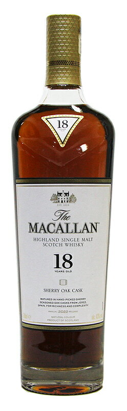 ザ・マッカラン 18年 43% 700ml[正規品][専用箱入り]