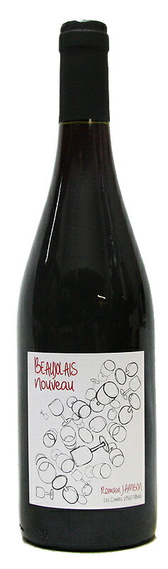 ボディ ライト フル 味わい 辛口 甘口 Domaine Romain Jambon Beaujolais Nouveau 生産国 　フランス　 容量 　750ml 生産地 　ボージョレ ヴィンテージ 　2023年 種類 　スパークリングワイン 有機のヌーヴォーはひと味違う 今年も果実たっぷりのボージョレ・ヌーヴォーに期待大 1986年生まれ。ボージョレでも名高い銘醸地、ブルイィ村で4世代に渡り葡萄栽培を行ってきた名門家の出身。 フランス国内の他、ニュージーランドや英国などで経験を積んだのち2010年、自らの名を付けたワイナリーを設立。 瞬く間に名を広め、その注目度は大変高いものです。 ビオディナミ栽培。樹齢30～40年の葡萄を用いて心を込めて造っています。 フローラルで華やかな香り、完熟した果実が活き活きと口いっぱいに広がります。 是非一度味わって欲しいワインです ぶどう品種 (セパージュ) ガメイ 100％