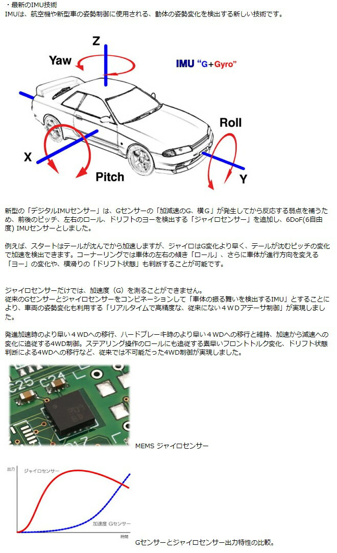 グリッド GRID スカイラインGT-R BCNR33 アテーサE-TS デジタルIMUセンサー (デジタルGセンサー)