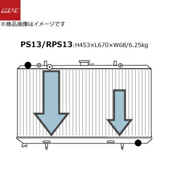 HPI エッチピーアイ アルミラジエター シルビア・180SX PS13/RPS13 SR20DET ※MT車用 EVOLVE STD Series 「エヴォルブ スタンダードシリーズ」