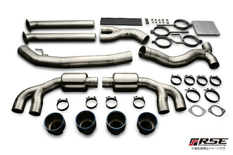 リアルスピード フルチタンエキゾーストシステム GT-R R35 VR38(ターボ) 【競技専用部品】