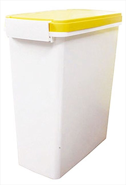 トンボ 防臭 おむつペール14L イエロー ゴミ箱 ポット 衛生用品 パッキン付 オムツペール ペットシーツ コンパクト スリム 新輝合成 幅17cmでトイレのすき間に設置可能 防臭 パッキン