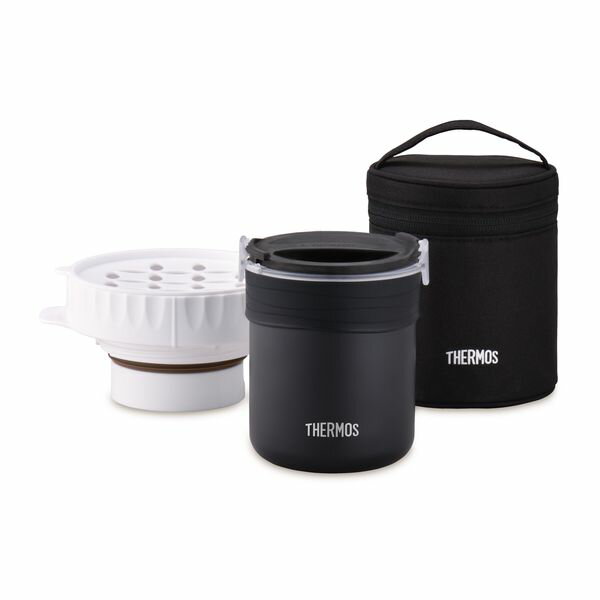 サーモス ごはんが炊ける弁当箱 ブラック JBS-360 BK THERMOS 保温 ランチ ご飯 レンジ【仕事】 プレゼントにも