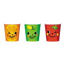 日本デキシー 大好きプチカップ(3柄アソート) 100ml 24個 KHC243DD 紙コップ 使い捨てカップ BBQ イベント 日本製 デキシーカップ