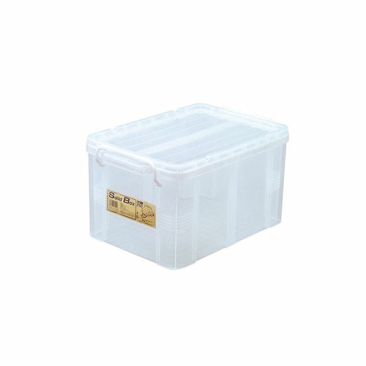 不動技研 F2134S ソリッドボックス250 C クリア 収納 整理 飼育 コンテナ 積み重ね スタッキング フタ..