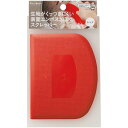 貝印 KHS エンボススクレッパー(レッド) 000DL6287 スクレーパー 生地が付きにくい エンボス加工 クリスマス バレンタイン ハロウィン 誕生日 日...