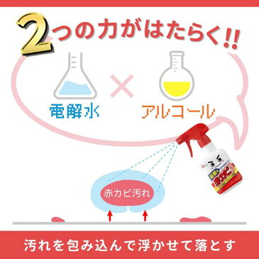 レック 激落ち 赤カビくん 浴室用 除菌スプレー 320ml LEC 激落ちくん ゲキ落ち お風呂 バス クリーナー