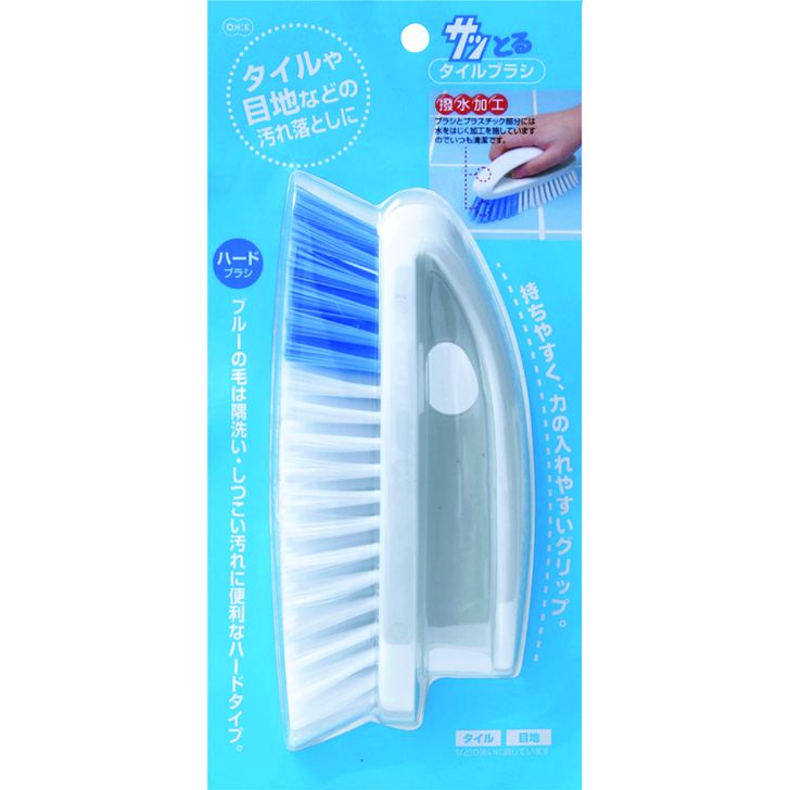 ◇ オーエ サッとる タイルブラシ ホワイト 白 67142 掃除 お風呂 汚れ 落ちる