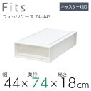 【SALE】●○ 収納ケース Fits 天馬 フィッツケース スリムL 収納ボックス 衣類収納 寝室 押入れ ホワイト 白 クリア カプチーノ ベージュ スタッ...