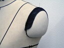 裄綿【YU-32-B:黒】 薄生地に最適 【ストレッチ綿】 袖山にぴったりフィット 1組単位 ゆき綿 たれ綿 《メール便OK》