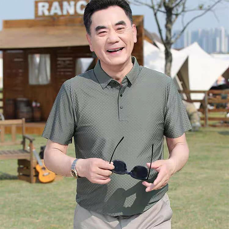 接触冷感 40代 薄手 ビジネス カジュアル チェック柄 吸水速乾 涼しい ひんやり ポロシャツ 通気性 ストレッチ 父の日 ゆったり 大きいサイズ 無地 ポロシャツ メンズ ポロ オフィス おしゃれ ゴルフ シニア 夏 春夏 半袖ポロシャツ 50代 半袖 60代 70代 敬老の日 k2-shop-10000195 ケイツーショップ楽天市場店 サンプル画像3