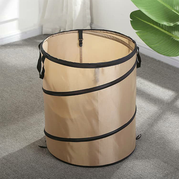 2個セット アウトドア トラッシュボックス キャンプ 30L 折りたたみ おもちゃ収納 折りたたみゴミ箱 大容量 自立式 折り畳み 分別できる 持ち運び 2個セット ゴミばこ ポップアップ式 おもちゃ箱 コンパクト バスケット 収納ボックス 軽量 円形 取っ手付き 蓋なし [3]