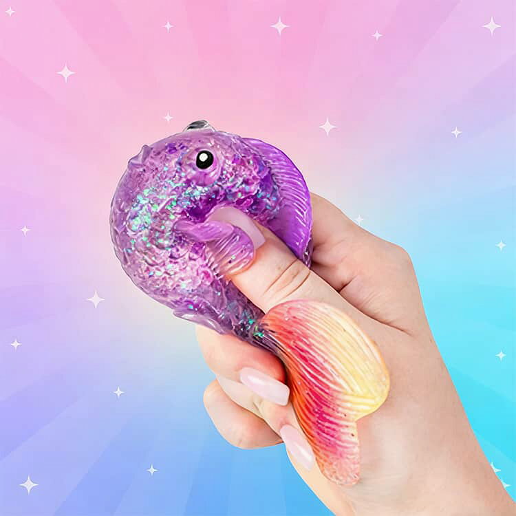 手先の運動 スクイーズ 子供 【2点セット】 低反発 触感 わくつぶし 金魚 ぷにぷに おもちゃ ストレス解消 【2点セット】 暇つぶし 大人 知育玩具 室内遊び 柔らかい 手の運動 握力 手と目の協調 かわいい 誕生日 プレゼント k2-shop-10012987 ケイツーショップ楽天市場店 サンプル画像3