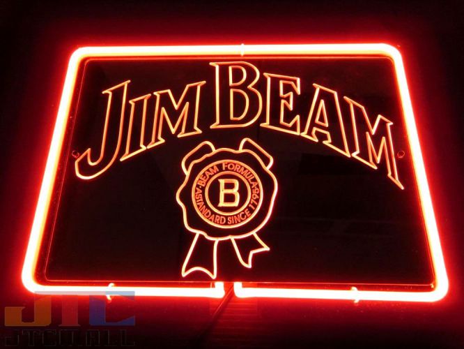 【特大3Dネオン看板はメーカーの生産終了に伴い、今ある在庫限りで販売終了となります。】JIM BEAM ジム・ビーム BAR 特大 3D ネオン看板 インテリア ネオンサイン 広告 店舗用 アメリカン雑貨 看板 ネオン管