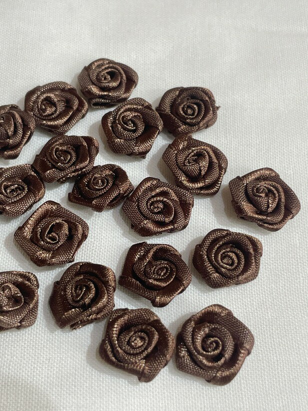 巻き薔薇 20個入り クリーム・16mm
