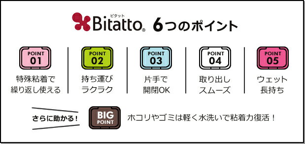 ビタット Bitatto 通常サイズ ウエットティッシュ おしりふき ふた