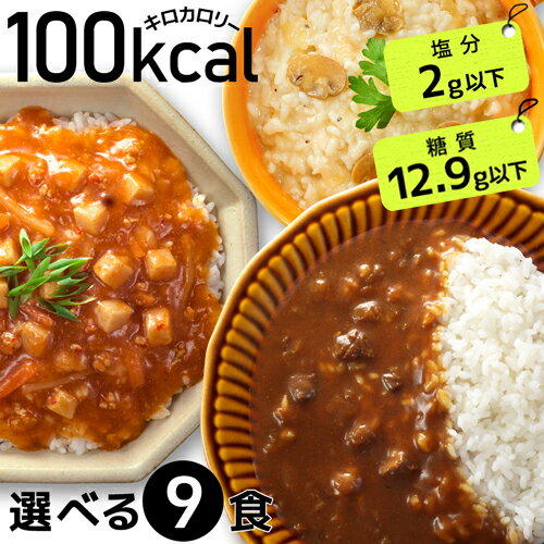 レトルト 100kcal 9食 こんにゃく麺 置き換えダイエット お試し 糖質制限 ダイエット食 糖質オフ ダイ..