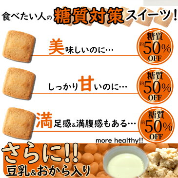 【訳あり・割れ】豆乳おからクッキー お試し 1000円 糖質約50%OFF 豆乳&おからクッキー 200g プレーン味 糖質オフ お菓子 低糖質 おやつ 糖質制限 ダイエット クッキー 低カロリー スイーツ 糖質 訳あり 1000円ポッキリ 送料無料 お菓子【325205-200】