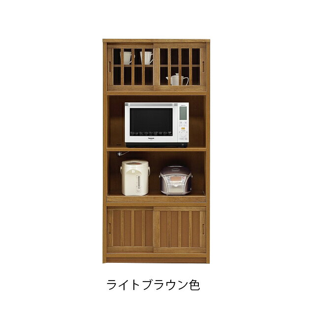 レンジ台 幅80cm 食器棚 キッチン収納 キッチンボード キッチン 収納 棚 スライド 台所 ラック 食器 キッチンラック 国産 ka-good-10005542 インテリア家具通販 Kagood サンプル画像3