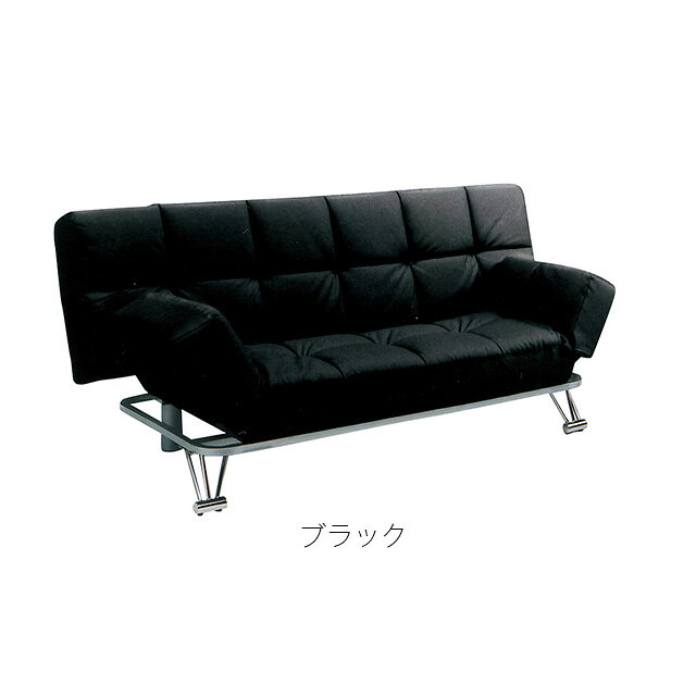 ソファ ソファベッド PVC 2人掛け 3人掛け マックス 背面肘リクライニング ソファーベッド ベッド ウレタンフォーム [3]