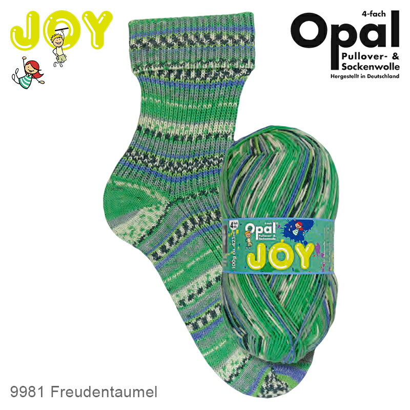 Opal Joy（ジョイ） 4ply 9981 靴下用毛糸 2021春コレクション 春 秋 冬 編み物 あみもの てあみ かぎ針 棒針 ニット 手編み 編み物 手芸 ハンドメイド 手作り