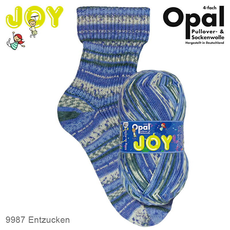 Opal Joy（ジョイ） 4ply 9987 靴下用毛糸 2021春コレクション 春 秋 冬 編み物 あみもの てあみ かぎ針 棒針 ニット 手編み 編み物 手芸 ハンドメイド 手作り