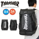 スラッシャー バッグ メンズ 【4/25限定★エントリーで最大P37倍】 【2024 新作】 スラッシャー リュック THRASHER 34L 通学 男子 女子 メンズ レディース かぶせ型 バッグ 大容量 リュックサック スポーツリュック 中学生 高校生 大学生 大人 大きめ TH-R