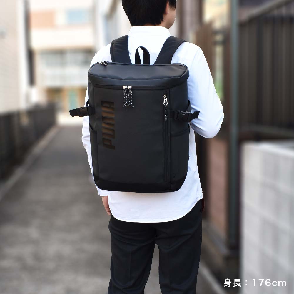 【Rカードでさらに+4倍 | 8/30限定】 PUMA リュック プーマ 25L B4 メンズ レディース ボックス型 通学 リュックサック バックパック リックサック 通学リュック ボックスリュック ブランド 人気 小さめ 男子 女子 高校生 中学生 J20157