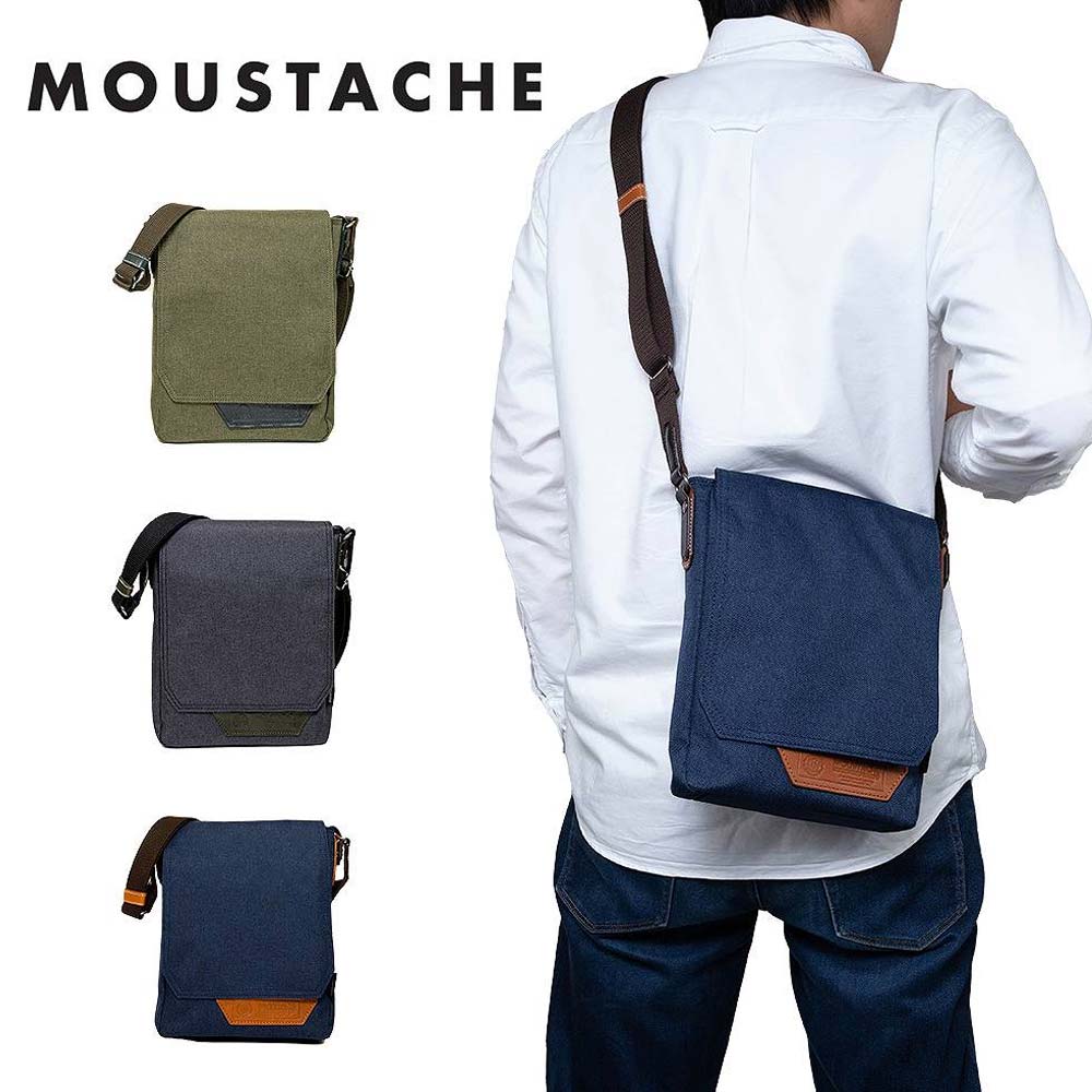 MOUSTACHE ショルダーバッグ ムスタッシュ メンズ レディース ショルダー ショルダーバック 斜めがけ 斜め掛け バッグ バック おしゃれ かっこいい カジュアル 人気 軽量 ブランド 大人 小さめ 30代 40代 50代 BMX-0510