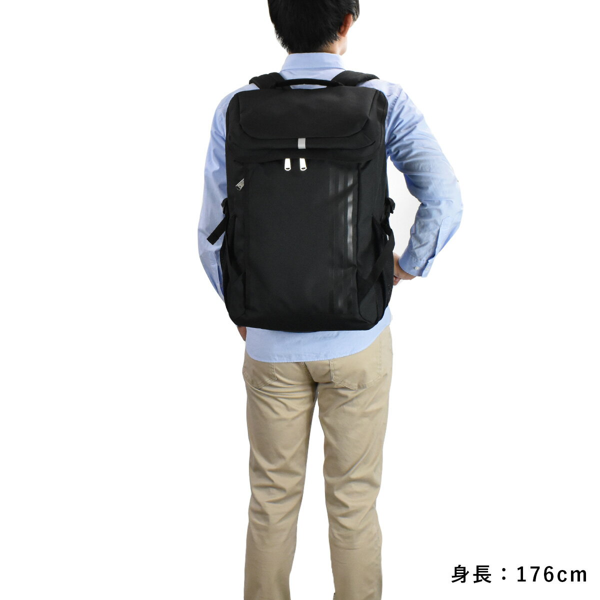 【Rカードでさらに+4倍 | 8/30限定】 アディダス リュック adidas 30L A3 ボックス型 バックパック リュックサック ボックスリュック デイバッグ バッグパック スポーツリュック 中学生 高校生 スポーツ アデイダス 通学 大容量 スクエア 黒 大きい 男子 55872