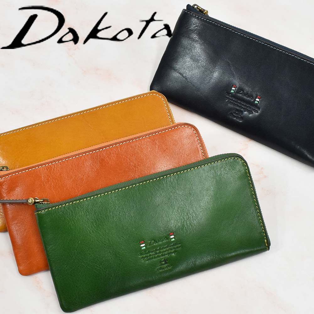 ダコタ 財布（レディース） 【5/15限定★エントリーで最大P40倍】 ダコタ Dakota 長財布 財布 レディース トリコローレ L字ファスナー レディース財布 レディース長財布 本革 革 レザー 大容量 ブランド ファスナー L字 薄い コンパクト 大人 使いやすい 30代 40代 50代 30274