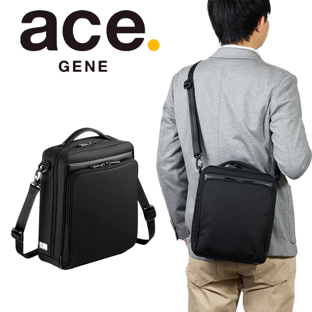 ショルダーバッグ エース ショルダーバッグ Lサイズ ace.GENE エースジーン B5サイズ フレックスライトフィット バッグ メンズ 大容量 大きめ 通勤 aceGENE 縦型 プレゼント 男性 ブランド 54553