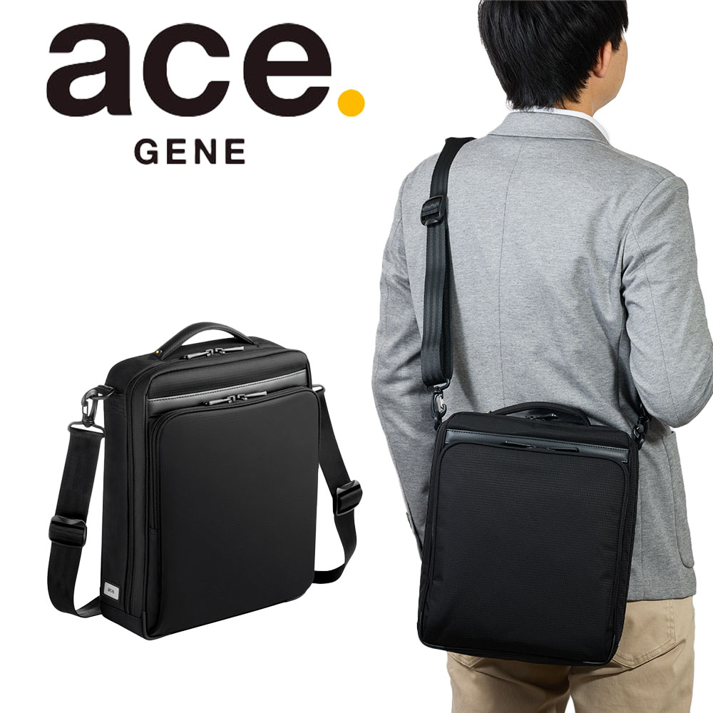 ショルダーバッグ 【6/1限定★エントリーで全品P12倍】 エース ショルダーバッグ A4サイズ ace.GENE エースジーン フレックスライトフィット バッグ メンズ 大容量 大きめ 通勤 aceGENE 縦型 プレゼント 男性 ブランド 54554