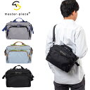 【6/25限定★エントリーで最大P39倍】 【正規取扱店】 マスターピース ショルダーバッグ ショルダー Hugsack ショルダーバッグ ヨコ型 メンズ ブラ...