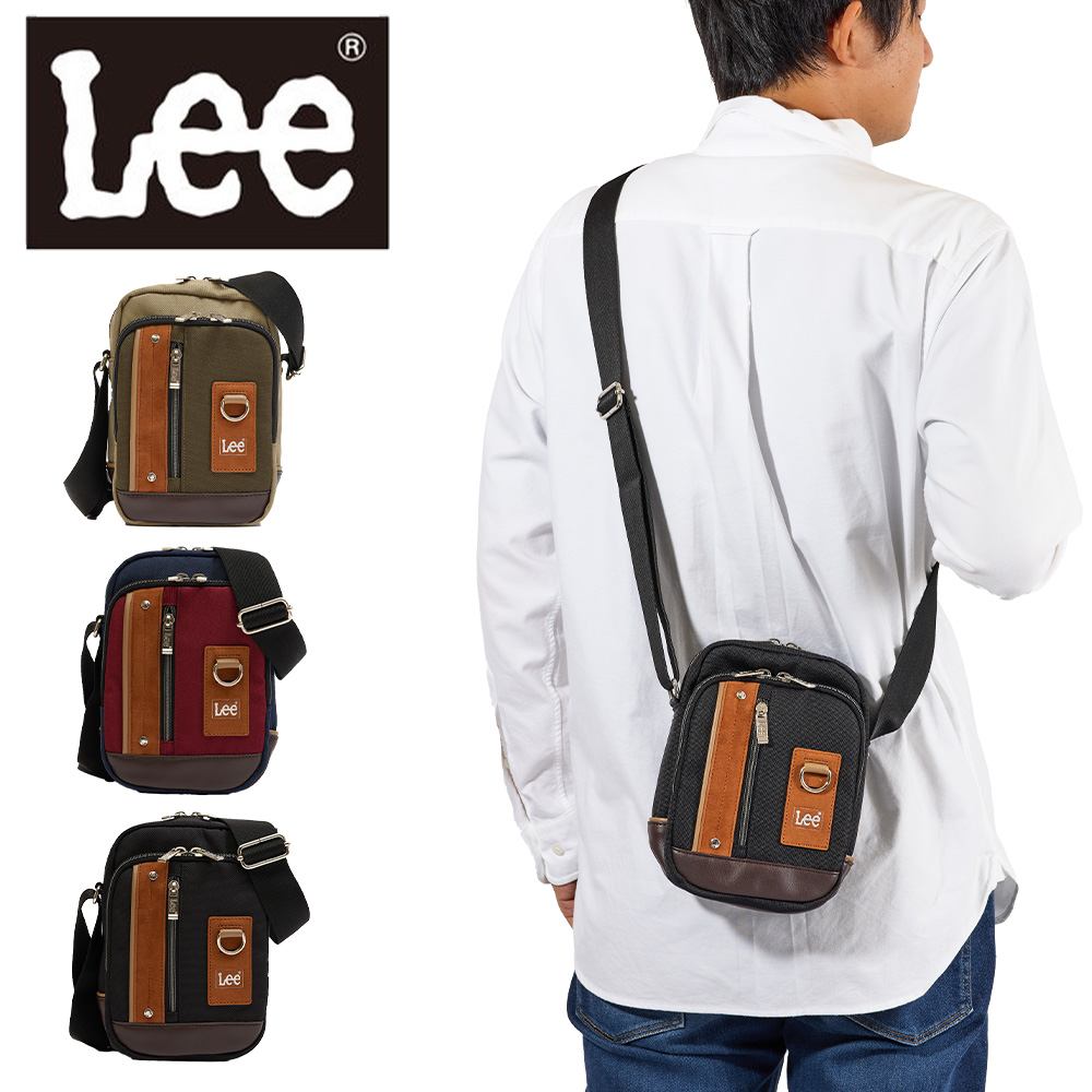 Lee バッグ メンズ 【P最大29倍 | お買い物マラソン】 Lee リー ショルダーバッグ メンズ レディース 縦型 ブランド 小さめ ショルダーバック 斜め掛けバッグ 斜めがけバッグ 人気 大人 シンプル コンパクト おしゃれ 30代 40代 50代 60代 320-3740