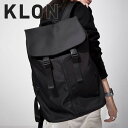 【P最大37倍 お買い物マラソン】 KLON リュック クローン メンズ レディース KLON MATTE COATED RUCK SACK-ACT 18L バックパック リュックサック 通学 通勤 撥水 おしゃれ ブラック 黒