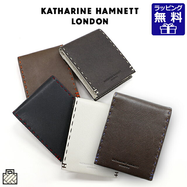 二つ折り財布/キャサリンハムネット KATHARINE HAMNETT 二つ折り財布[490-51905] 二つ折り財布 メンズ/二つ折り財布 レディース メンズ/二つ折り財布 本革/ギフト/二つ折り財布 人気プレゼント 男性 女性 クリスマス ギフト